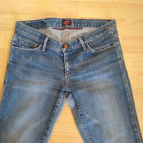 Gold Sign Passion Embroidered Boot Cut Jeans - Picture 3 of 8